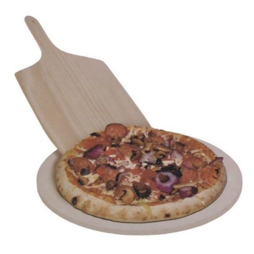 Rund pizzasten med spade