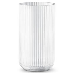 Vase af klart glas